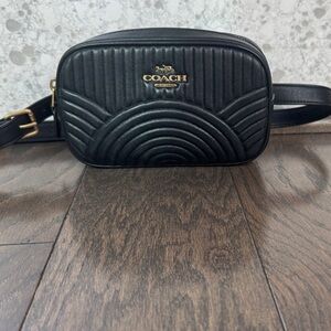 Coach Black Quilted Crossbody Bag